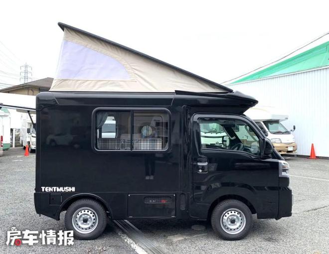 长度仅3.3米的微型房车，内部厨房卧室齐全，号称周末露营神器！